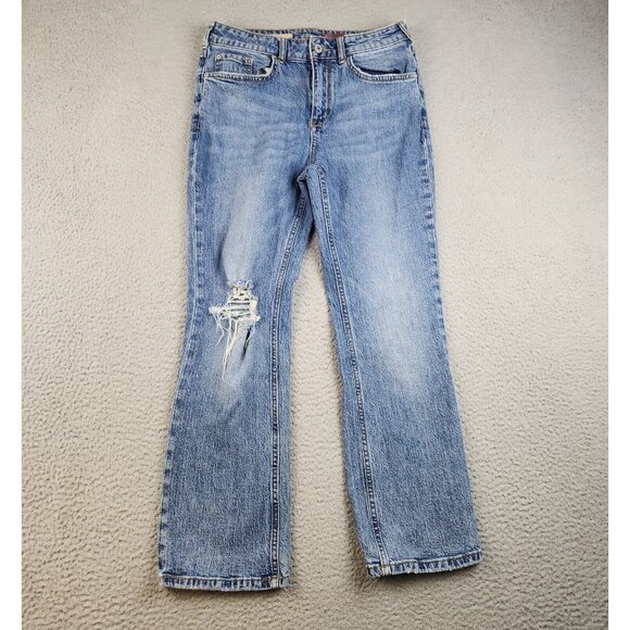 Anthropologie Denim - Anthropologie Pilcro Mid Rise Bootcut Jeans Women's 29 Ripped Knee Denim Pants